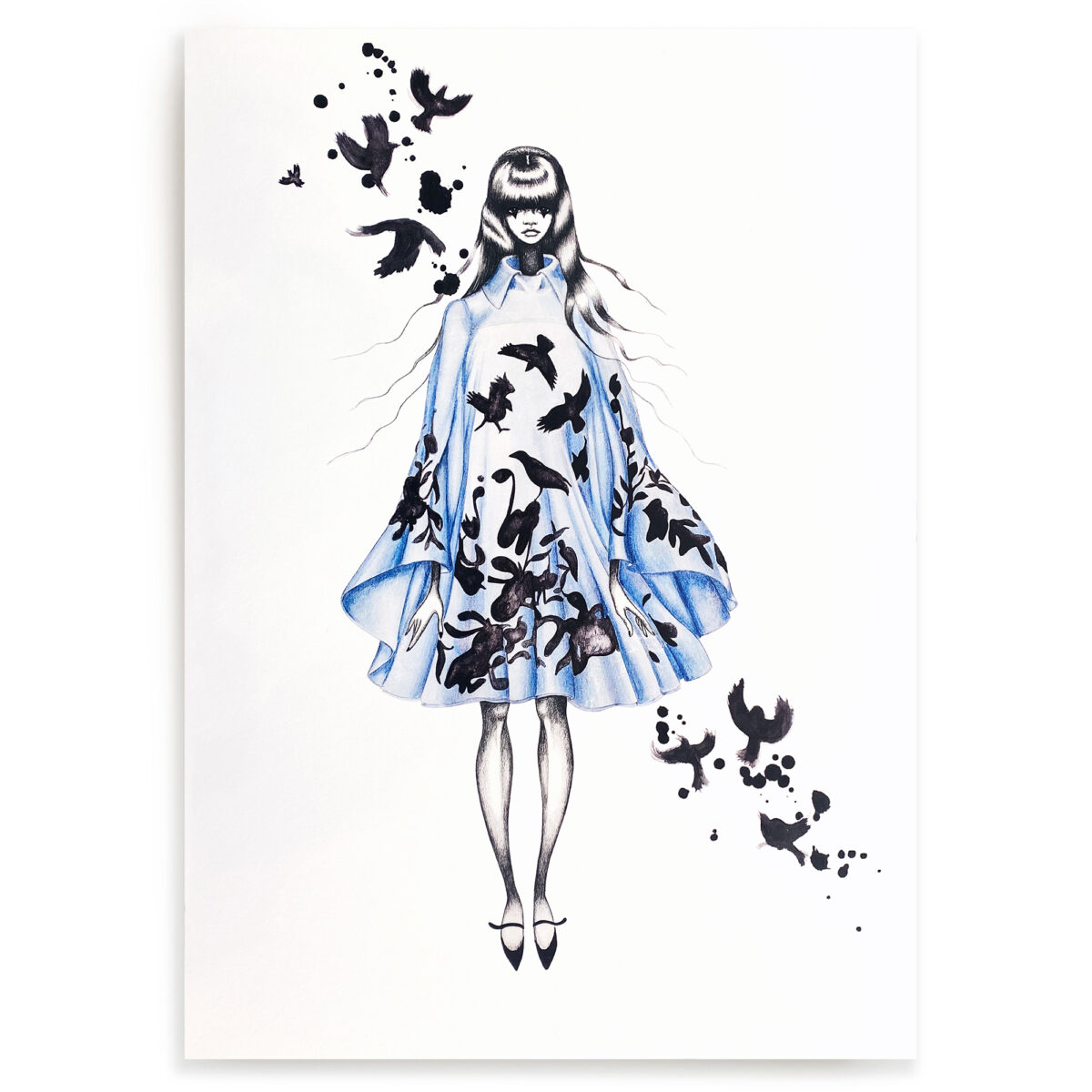 Woven Tales - Bluebird Dress | Print